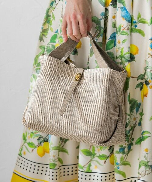 Viaggio Blu / ビアッジョブルー その他小物 | 【VIOLAd'ORO】イタリアンラフィアシート 2WAYトートバッグ（オフホワイト）