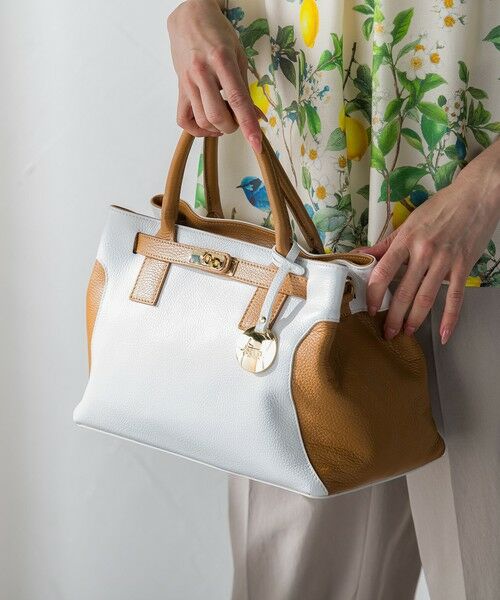 Viaggio Blu / ビアッジョブルー その他小物 | 【BEVINI】 レザーコンビトートバッグ | 詳細1