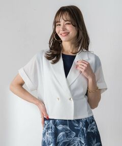 Viaggio Blu / ビアッジョブルー テーラードジャケット | シアーショートジャケット