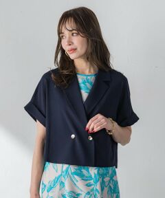 Viaggio Blu / ビアッジョブルー テーラードジャケット | シアーショートジャケット