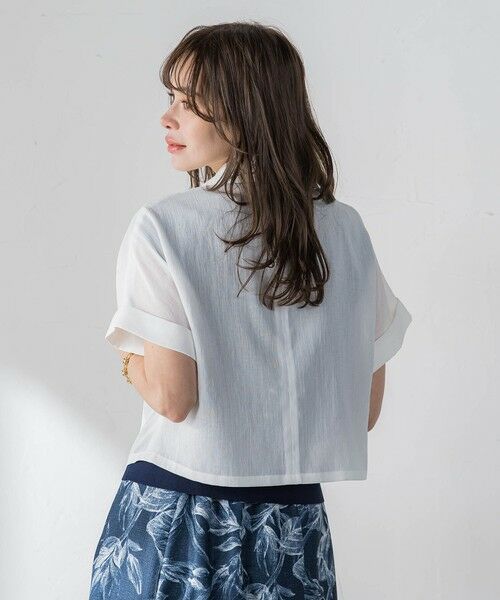 Viaggio Blu / ビアッジョブルー テーラードジャケット | シアーショートジャケット | 詳細2