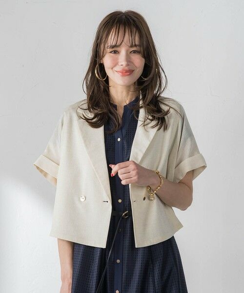 Viaggio Blu / ビアッジョブルー テーラードジャケット | シアーショートジャケット | 詳細27