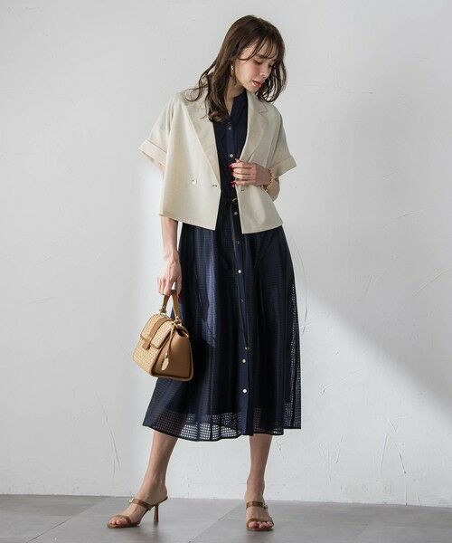 Viaggio Blu / ビアッジョブルー テーラードジャケット | シアーショートジャケット | 詳細28