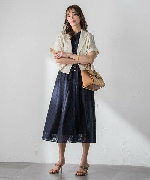 Viaggio Blu / ビアッジョブルー テーラードジャケット | シアーショートジャケット | 詳細29