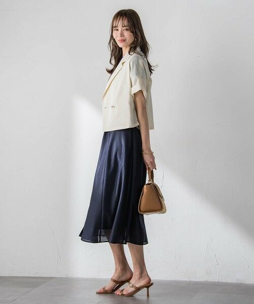 Viaggio Blu / ビアッジョブルー テーラードジャケット | シアーショートジャケット | 詳細30