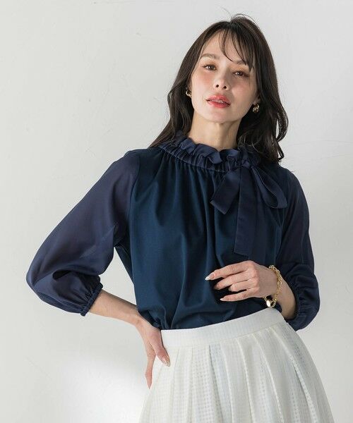 Viaggio Blu / ビアッジョブルー カットソー | サイドリボンカットソー | 詳細11