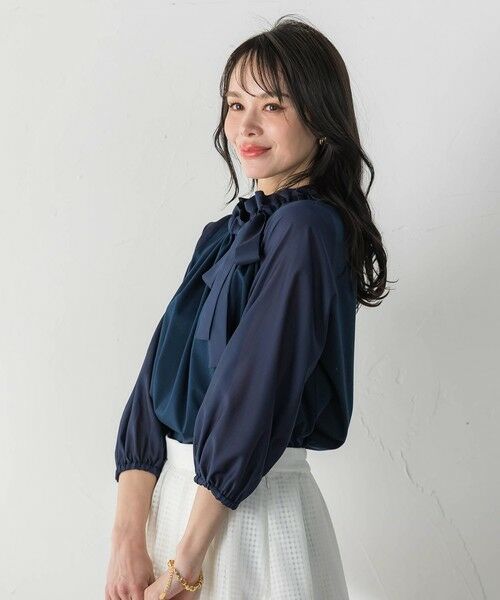 Viaggio Blu / ビアッジョブルー カットソー | サイドリボンカットソー | 詳細12