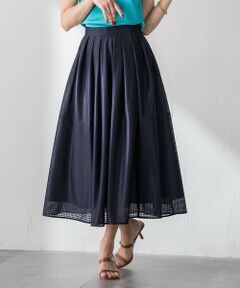 Viaggio Blu / ビアッジョブルー ミニ・ひざ丈スカート | ラッセルレースチェックスカート