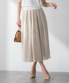 Viaggio Blu / ビアッジョブルー ミニ・ひざ丈スカート | ラッセルレースチェックスカート