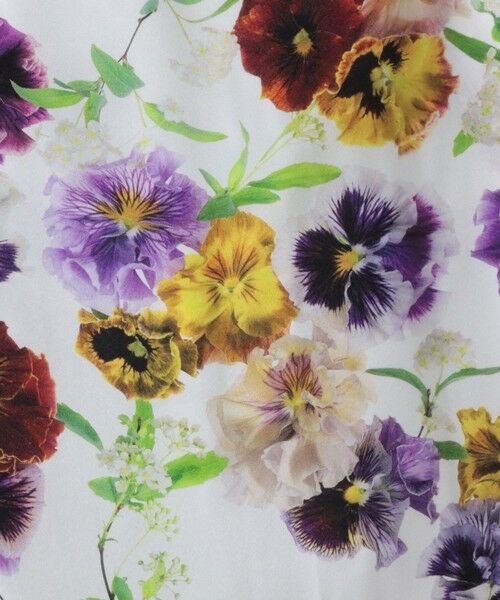 Viaggio Blu / ビアッジョブルー ミニ・ひざ丈スカート | 【KEITA KAWASAKI × Viaggio Bluコラボ】パンジープリントスカート | 詳細16