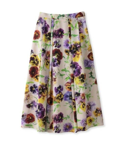 Viaggio Blu / ビアッジョブルー ミニ・ひざ丈スカート | 【KEITA KAWASAKI × Viaggio Bluコラボ】パンジープリントスカート | 詳細29