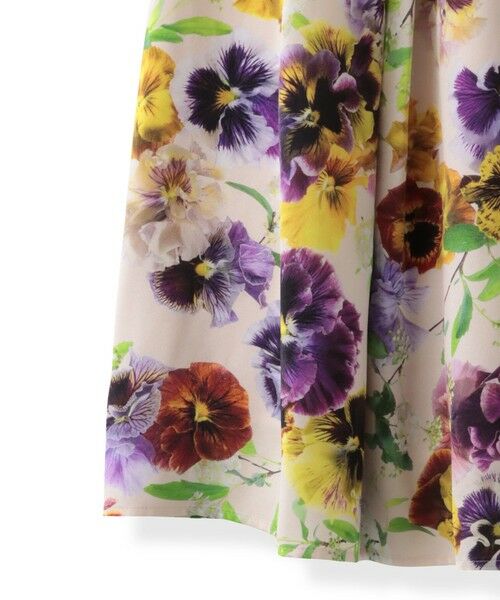 Viaggio Blu / ビアッジョブルー ミニ・ひざ丈スカート | 【KEITA KAWASAKI × Viaggio Bluコラボ】パンジープリントスカート | 詳細30