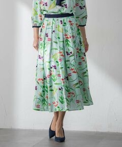 Viaggio Blu / ビアッジョブルー ミニ・ひざ丈スカート | 【KEITA KAWASAKI × Viaggio Bluコラボ】リリープリントスカート