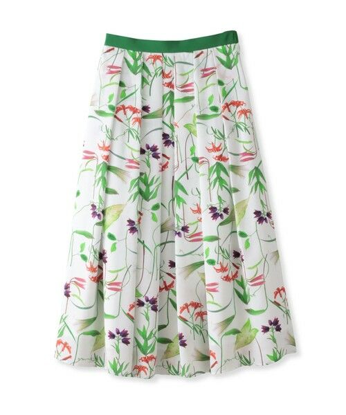 Viaggio Blu / ビアッジョブルー ミニ・ひざ丈スカート | 【KEITA KAWASAKI × Viaggio Bluコラボ】リリープリントスカート | 詳細14