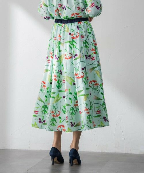 Viaggio Blu / ビアッジョブルー ミニ・ひざ丈スカート | 【KEITA KAWASAKI × Viaggio Bluコラボ】リリープリントスカート | 詳細19