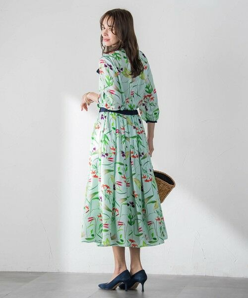 Viaggio Blu / ビアッジョブルー ミニ・ひざ丈スカート | 【KEITA KAWASAKI × Viaggio Bluコラボ】リリープリントスカート | 詳細23