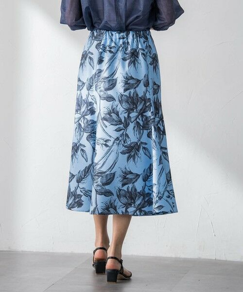 Viaggio Blu / ビアッジョブルー ミニ・ひざ丈スカート | 【WEB限定カラーあり】リネンライクフラワースカート | 詳細17