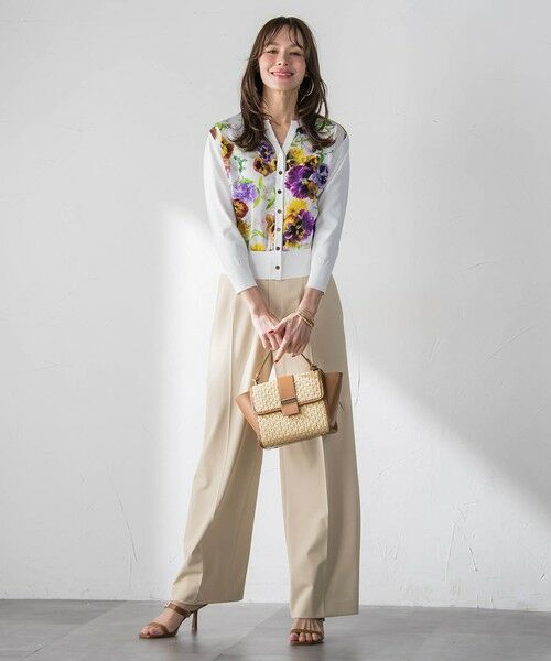 Viaggio Blu / ビアッジョブルー カーディガン・ボレロ | 【KEITA KAWASAKI × Viaggio Bluコラボ】パンジープリントカーディガン | 詳細5