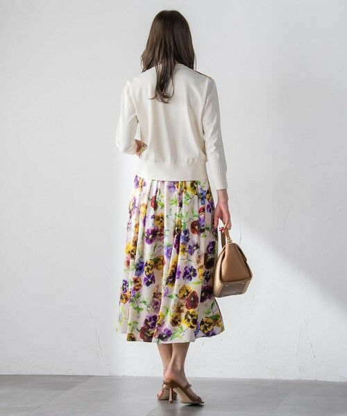 Viaggio Blu / ビアッジョブルー カーディガン・ボレロ | 【KEITA KAWASAKI × Viaggio Bluコラボ】パンジープリントカーディガン | 詳細11