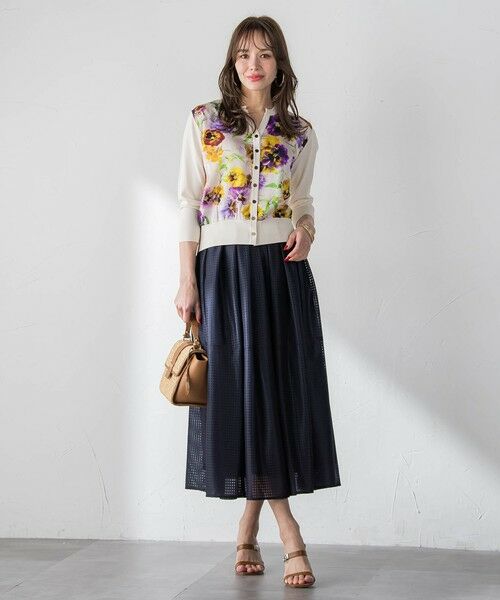 Viaggio Blu / ビアッジョブルー カーディガン・ボレロ | 【KEITA KAWASAKI × Viaggio Bluコラボ】パンジープリントカーディガン | 詳細12