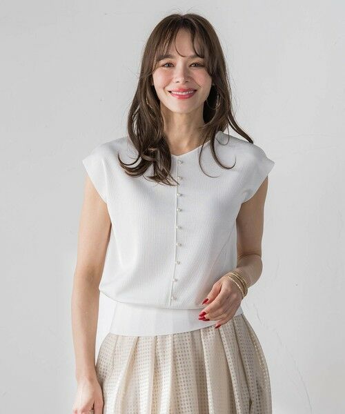 Viaggio Blu / ビアッジョブルー ニット・セーター | LUCINDA前後2wayパールニット | 詳細1