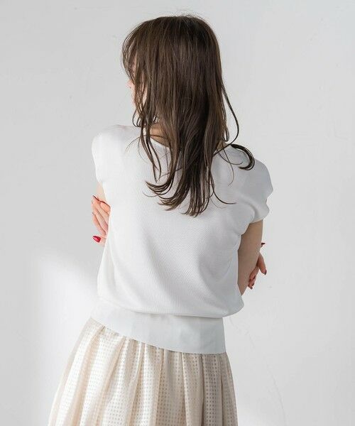 Viaggio Blu / ビアッジョブルー ニット・セーター | LUCINDA前後2wayパールニット | 詳細3