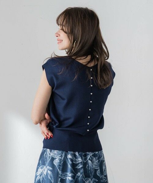 Viaggio Blu / ビアッジョブルー ニット・セーター | LUCINDA前後2wayパールニット | 詳細6