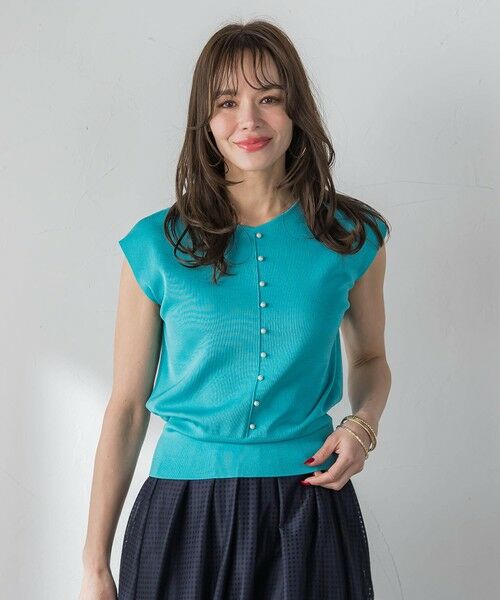 Viaggio Blu / ビアッジョブルー ニット・セーター | LUCINDA前後2wayパールニット | 詳細11