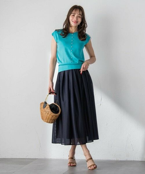 Viaggio Blu / ビアッジョブルー ニット・セーター | LUCINDA前後2wayパールニット | 詳細14