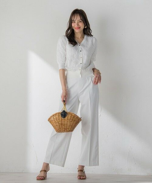 Viaggio Blu / ビアッジョブルー カーディガン・ボレロ | ジプソフィラ刺繍チュールカーディガン | 詳細12