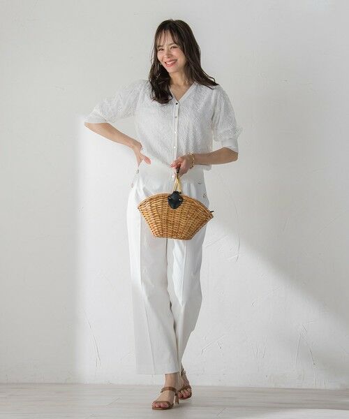 Viaggio Blu / ビアッジョブルー カーディガン・ボレロ | ジプソフィラ刺繍チュールカーディガン | 詳細13