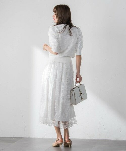 Viaggio Blu / ビアッジョブルー カーディガン・ボレロ | ジプソフィラ刺繍チュールカーディガン | 詳細20