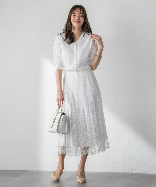 Viaggio Blu / ビアッジョブルー カーディガン・ボレロ | ジプソフィラ刺繍チュールカーディガン | 詳細21