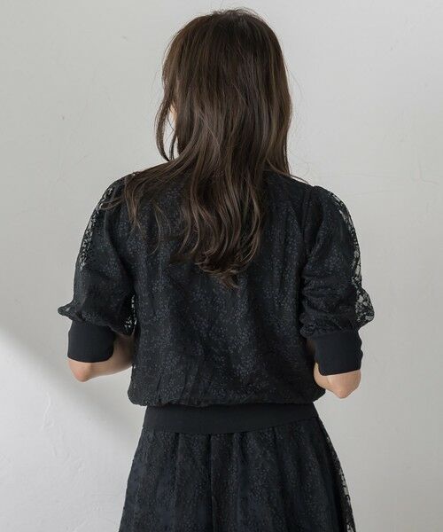 Viaggio Blu / ビアッジョブルー カーディガン・ボレロ | ジプソフィラ刺繍チュールカーディガン | 詳細14