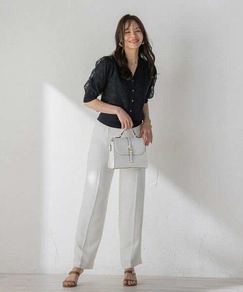 Viaggio Blu / ビアッジョブルー カーディガン・ボレロ | ジプソフィラ刺繍チュールカーディガン | 詳細22