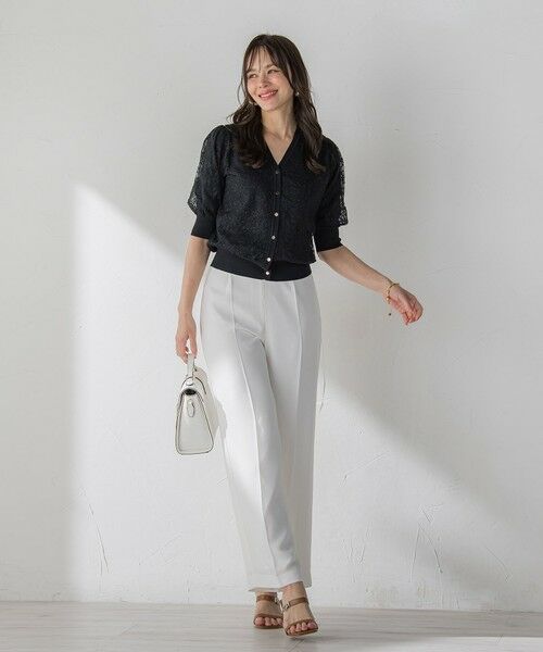 Viaggio Blu / ビアッジョブルー カーディガン・ボレロ | ジプソフィラ刺繍チュールカーディガン | 詳細30