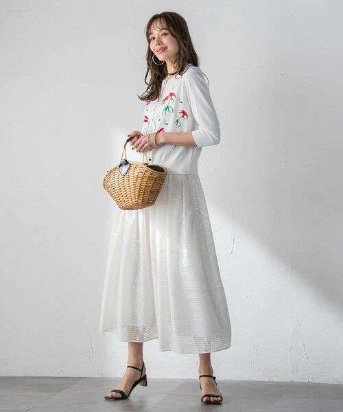 Viaggio Blu / ビアッジョブルー カーディガン・ボレロ | 【KEITA KAWASAKI × Viaggio Bluコラボ】リリー刺繍カーディガン | 詳細6