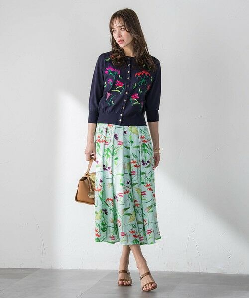 Viaggio Blu / ビアッジョブルー カーディガン・ボレロ | 【KEITA KAWASAKI × Viaggio Bluコラボ】リリー刺繍カーディガン | 詳細14