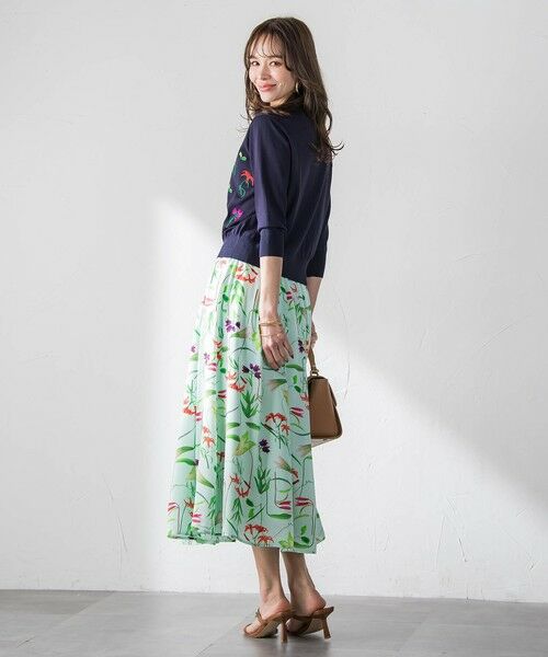 Viaggio Blu / ビアッジョブルー カーディガン・ボレロ | 【KEITA KAWASAKI × Viaggio Bluコラボ】リリー刺繍カーディガン | 詳細15