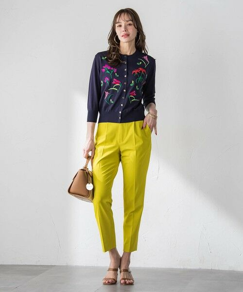 Viaggio Blu / ビアッジョブルー カーディガン・ボレロ | 【KEITA KAWASAKI × Viaggio Bluコラボ】リリー刺繍カーディガン | 詳細17