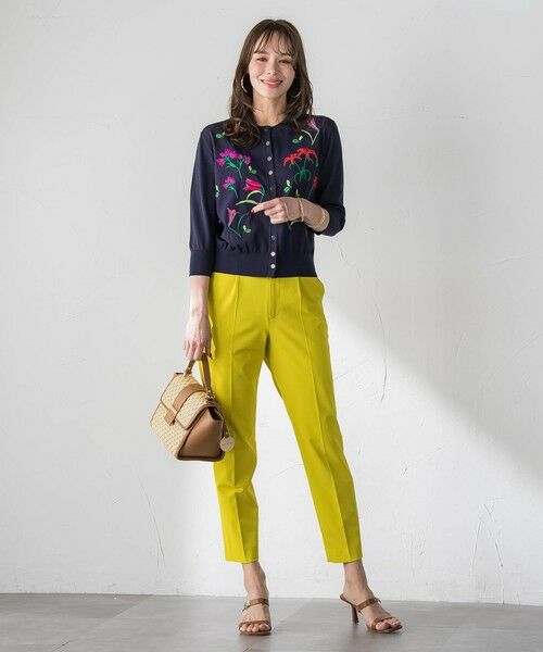 Viaggio Blu / ビアッジョブルー カーディガン・ボレロ | 【KEITA KAWASAKI × Viaggio Bluコラボ】リリー刺繍カーディガン | 詳細18