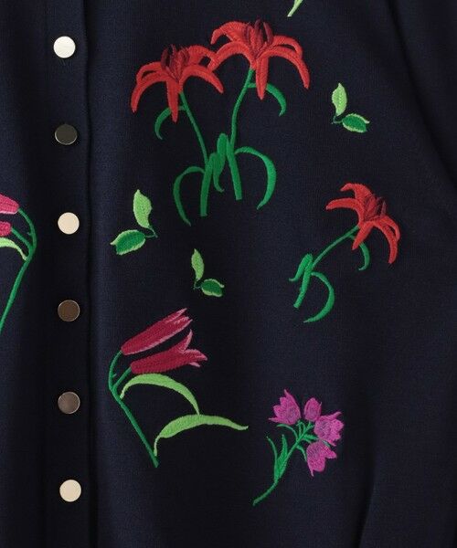 Viaggio Blu / ビアッジョブルー カーディガン・ボレロ | 【KEITA KAWASAKI × Viaggio Bluコラボ】リリー刺繍カーディガン | 詳細25