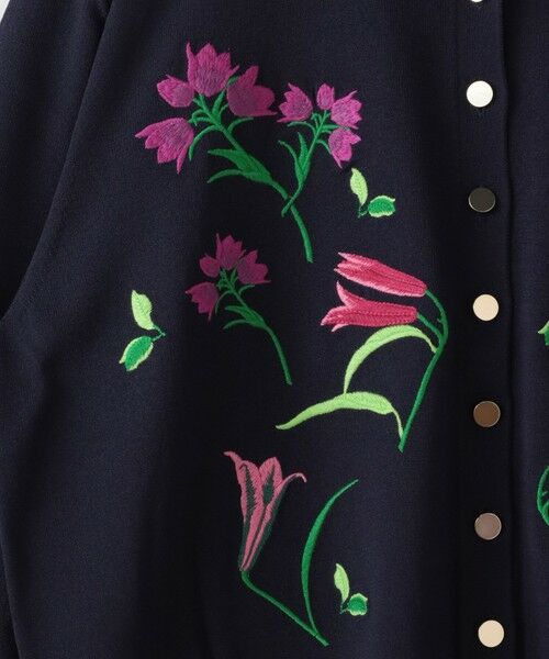 Viaggio Blu / ビアッジョブルー カーディガン・ボレロ | 【KEITA KAWASAKI × Viaggio Bluコラボ】リリー刺繍カーディガン | 詳細26
