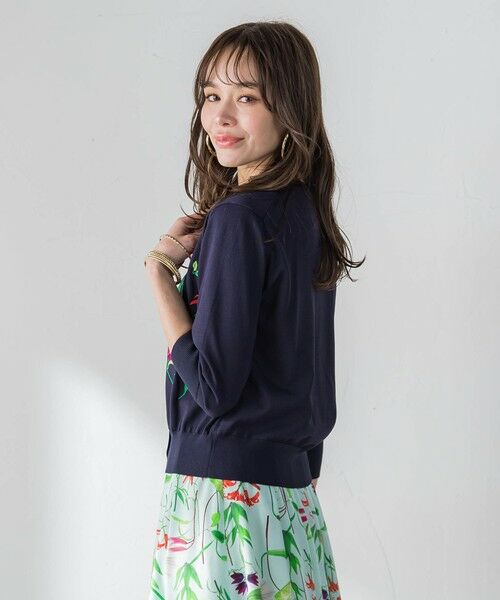 Viaggio Blu / ビアッジョブルー カーディガン・ボレロ | 【KEITA KAWASAKI × Viaggio Bluコラボ】リリー刺繍カーディガン | 詳細11