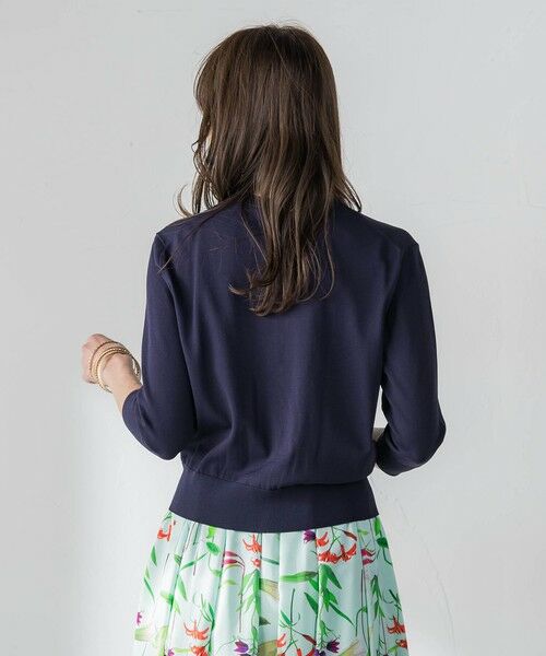 Viaggio Blu / ビアッジョブルー カーディガン・ボレロ | 【KEITA KAWASAKI × Viaggio Bluコラボ】リリー刺繍カーディガン | 詳細12