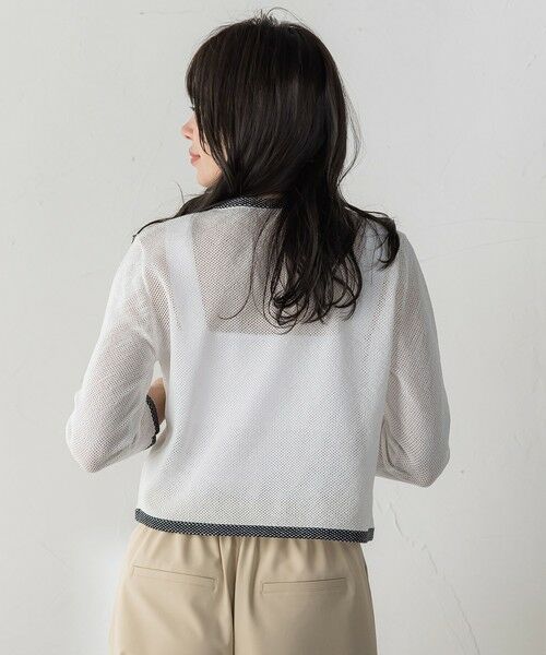 Viaggio Blu / ビアッジョブルー カーディガン・ボレロ | メッシュスパンコールニットカーディガン | 詳細2