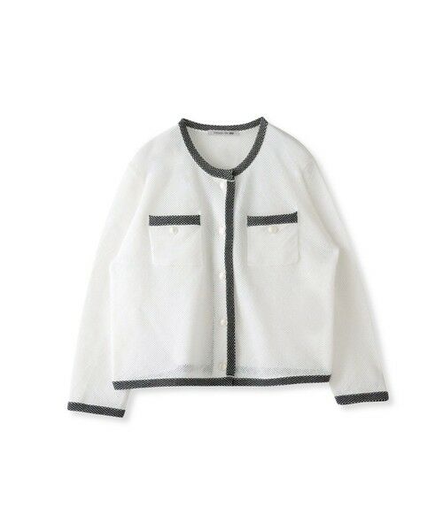 Viaggio Blu / ビアッジョブルー カーディガン・ボレロ | メッシュスパンコールニットカーディガン | 詳細7