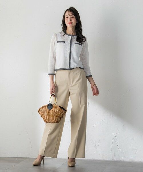 Viaggio Blu / ビアッジョブルー カーディガン・ボレロ | メッシュスパンコールニットカーディガン | 詳細3