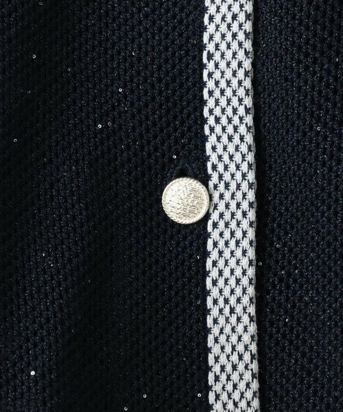 Viaggio Blu / ビアッジョブルー カーディガン・ボレロ | メッシュスパンコールニットカーディガン | 詳細21