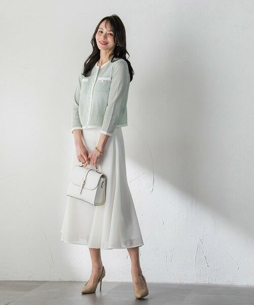 Viaggio Blu / ビアッジョブルー カーディガン・ボレロ | メッシュスパンコールニットカーディガン | 詳細16